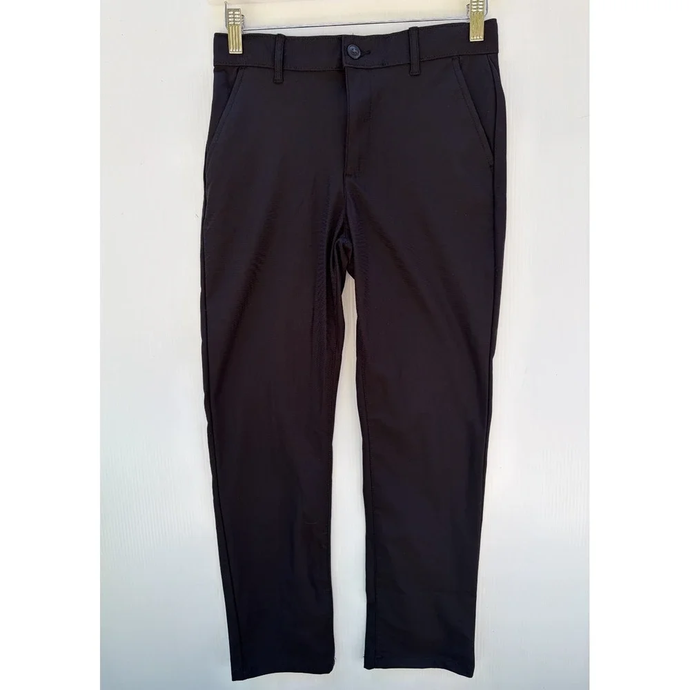 The Children's Place Pants Size 12 Boys Black Chino School Uniform Straight Leg